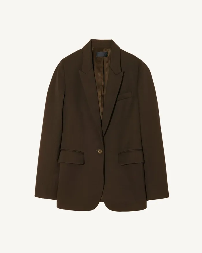 Nili Lotan ADELE BLAZER Dark Navy Women Jackets and Blazers