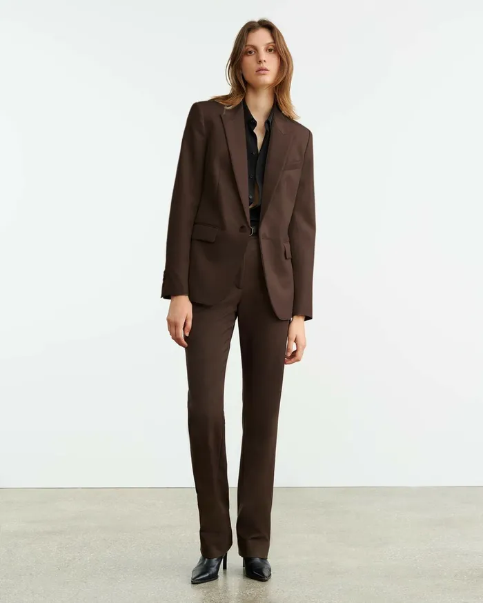 Nili Lotan ADELE BLAZER Dark Navy Women Jackets and Blazers