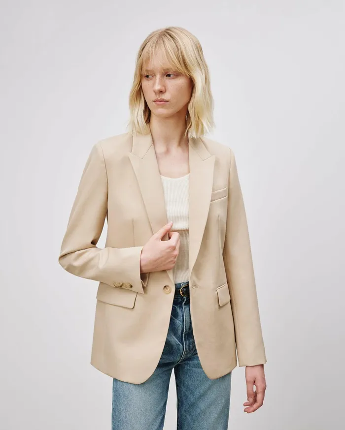 Nili Lotan ADELE BLAZER Dark Navy Women Jackets and Blazers