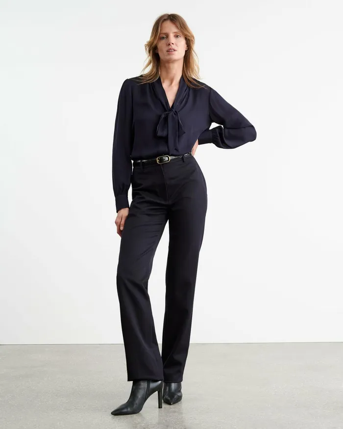 Nili Lotan ANATOLE PANT Brown Women Pants and Shorts