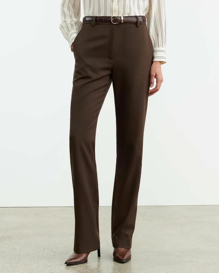 Nili Lotan ANATOLE PANT Brown Women Pants and Shorts