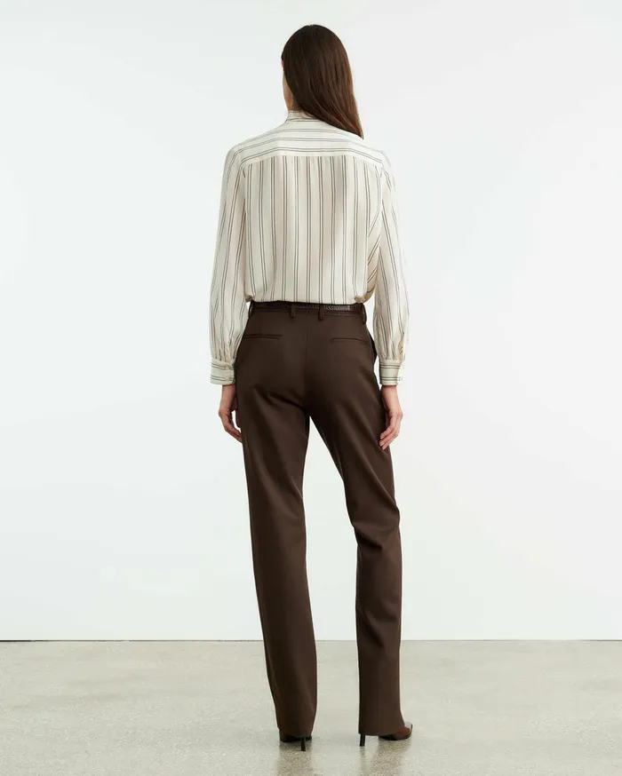 Nili Lotan ANATOLE PANT Brown Women Pants and Shorts