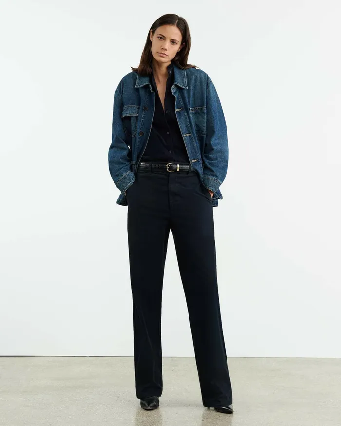 Nili Lotan ANNA PANT Carbon Women Pants and Shorts