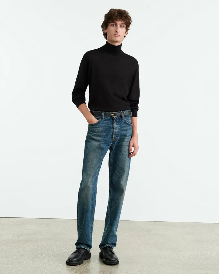 Nili Lotan ASHER SWEATER Black Men Sweaters