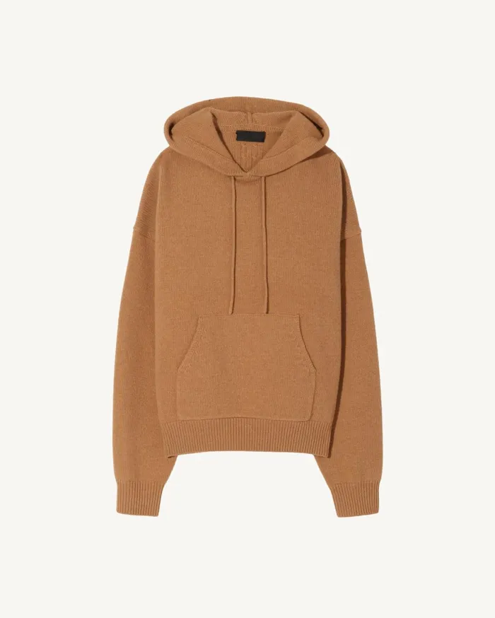 Nili Lotan DAGEN HOODIE Charcoal Men Sweaters
