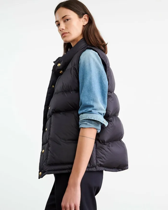 Nili Lotan ELBERT VEST Midnight Women Jackets and Blazers