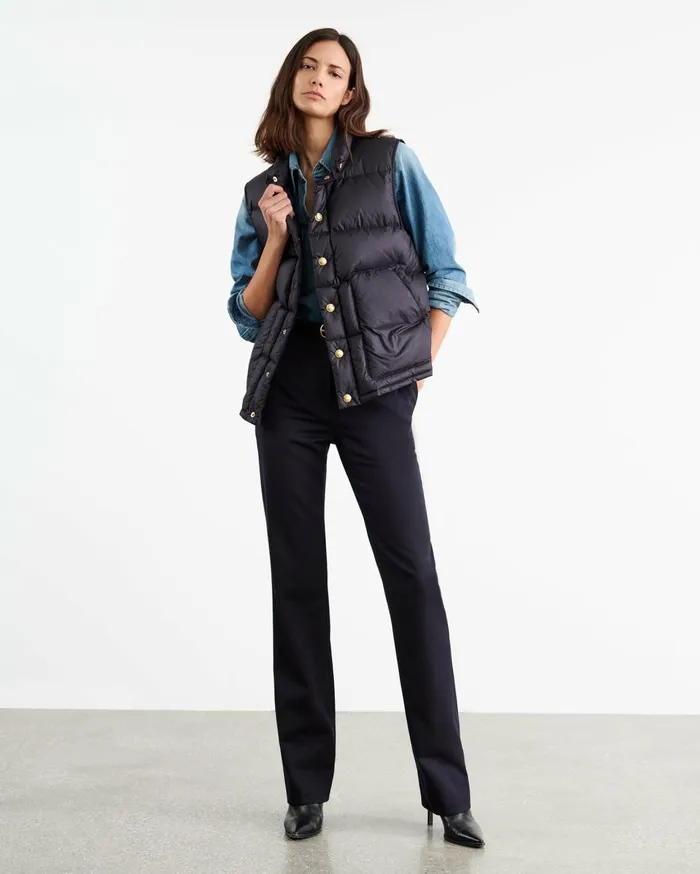Nili Lotan ELBERT VEST Midnight Women Jackets and Blazers