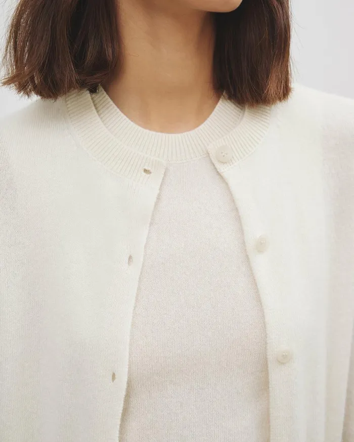 Nili Lotan MARCH CARDIGAN Espresso Women Knits and Sweaters