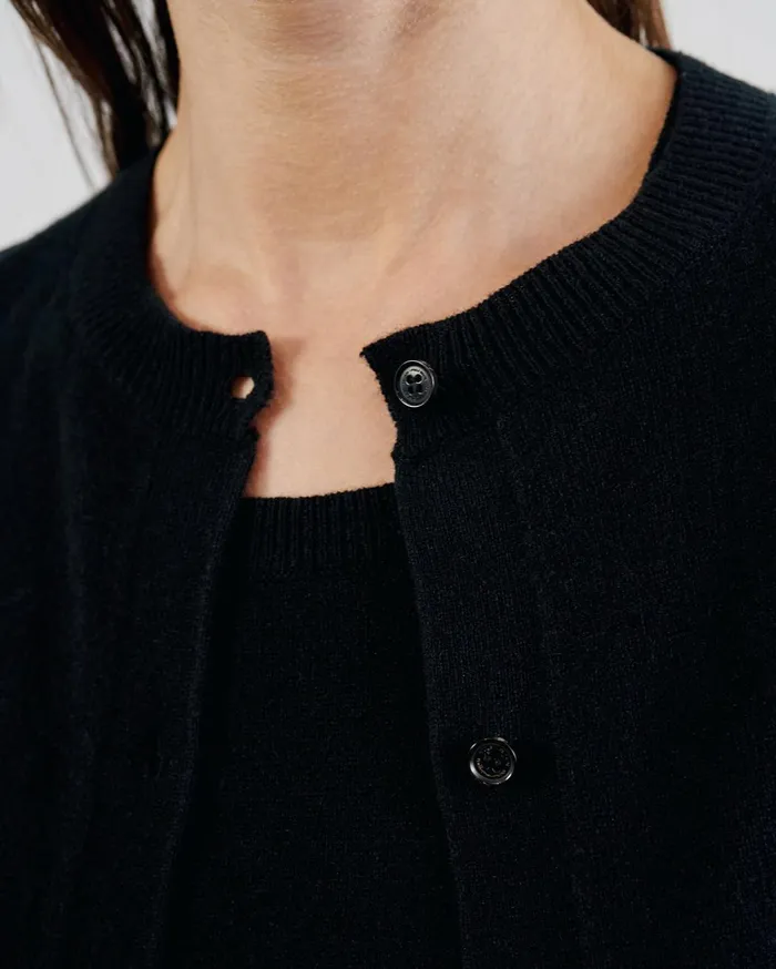 Nili Lotan MARCH CARDIGAN Espresso Women Knits and Sweaters