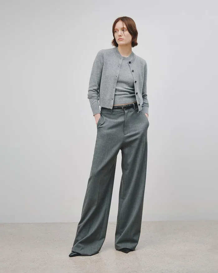 Nili Lotan MARCH CARDIGAN Espresso Women Knits and Sweaters