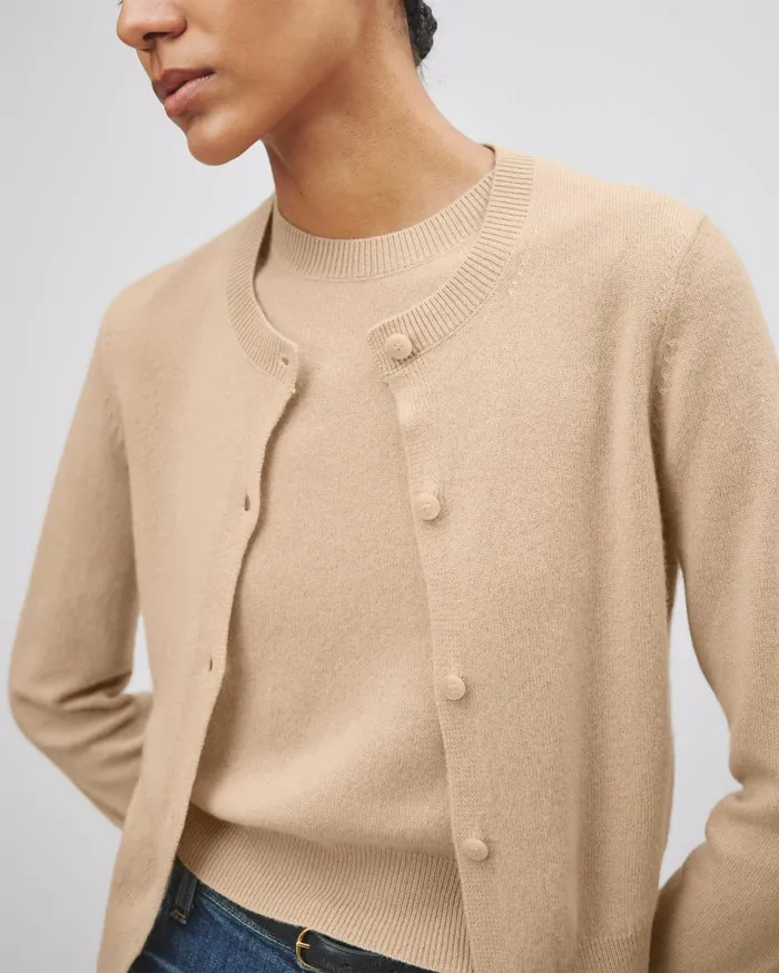 Nili Lotan MARCH CARDIGAN Espresso Women Knits and Sweaters