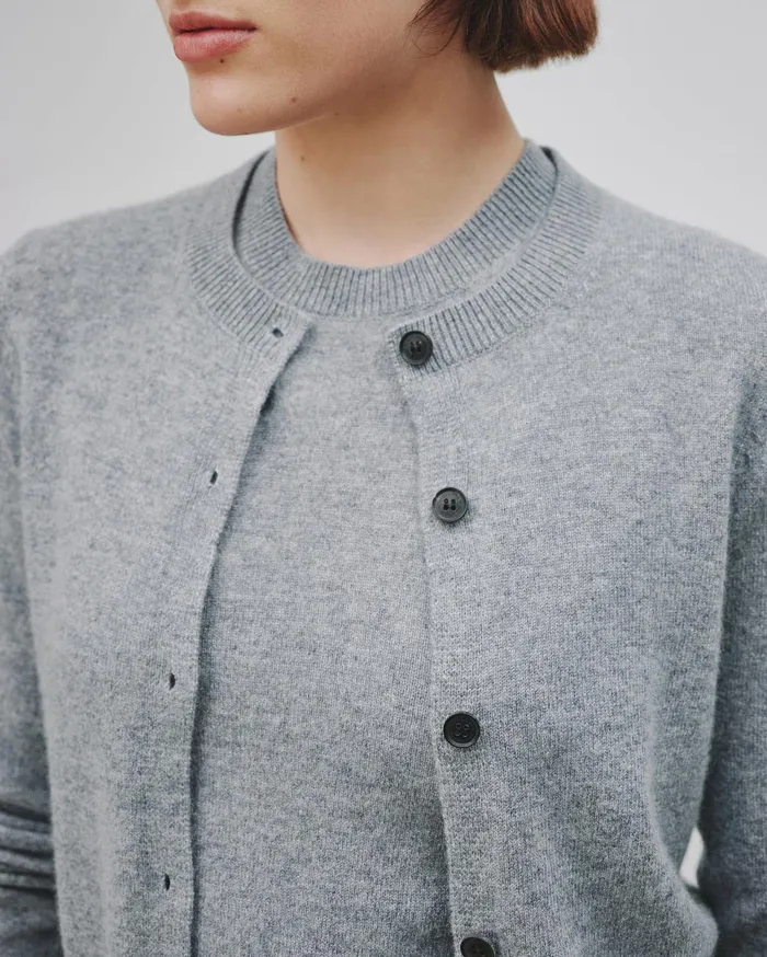 Nili Lotan MARCH CARDIGAN Espresso Women Knits and Sweaters