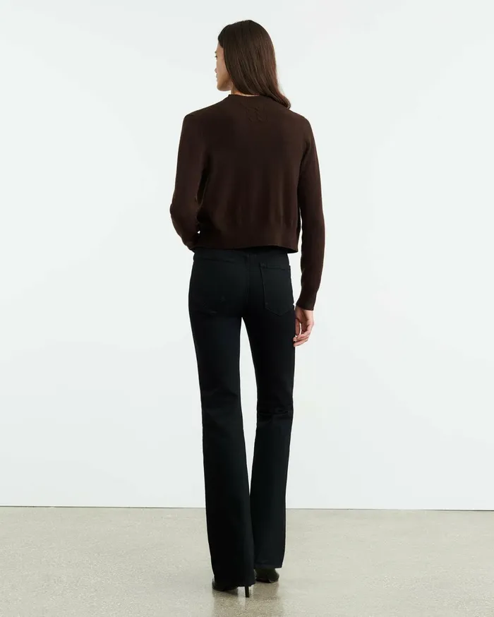 Nili Lotan MARCH CARDIGAN Espresso Women Knits and Sweaters