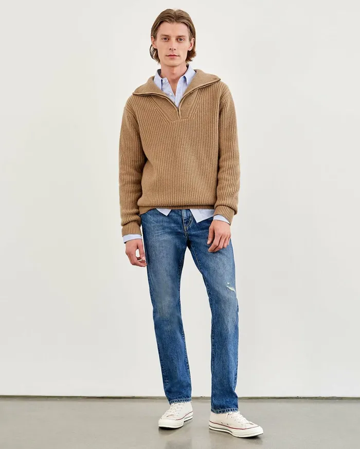 Nili Lotan NATHAN JEAN Classic Wash Men Denim