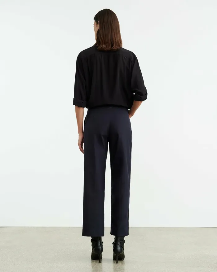 Nili Lotan NOHAN PANT Midnight Women Pants and Shorts