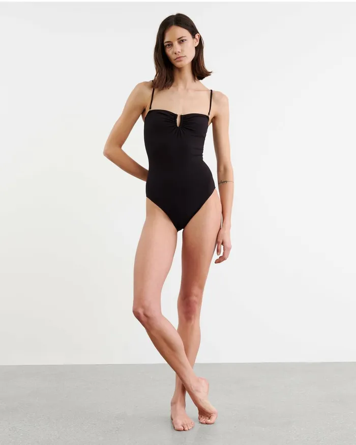 Nili Lotan ONE PIECE BATHING SUIT Black Women Swim