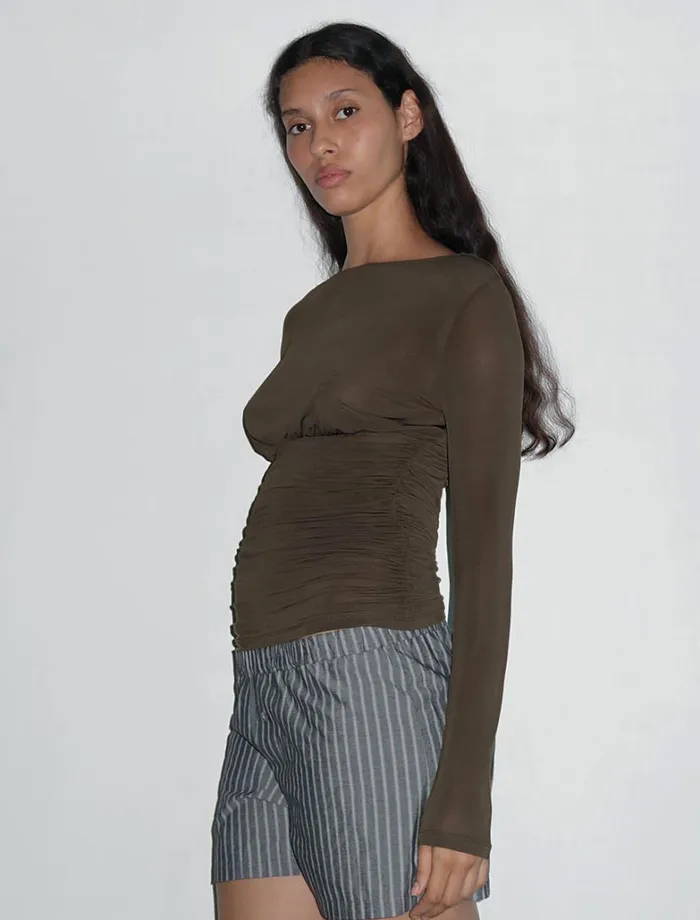 No 1701 Lil Brown Women Paloma Wool Tops