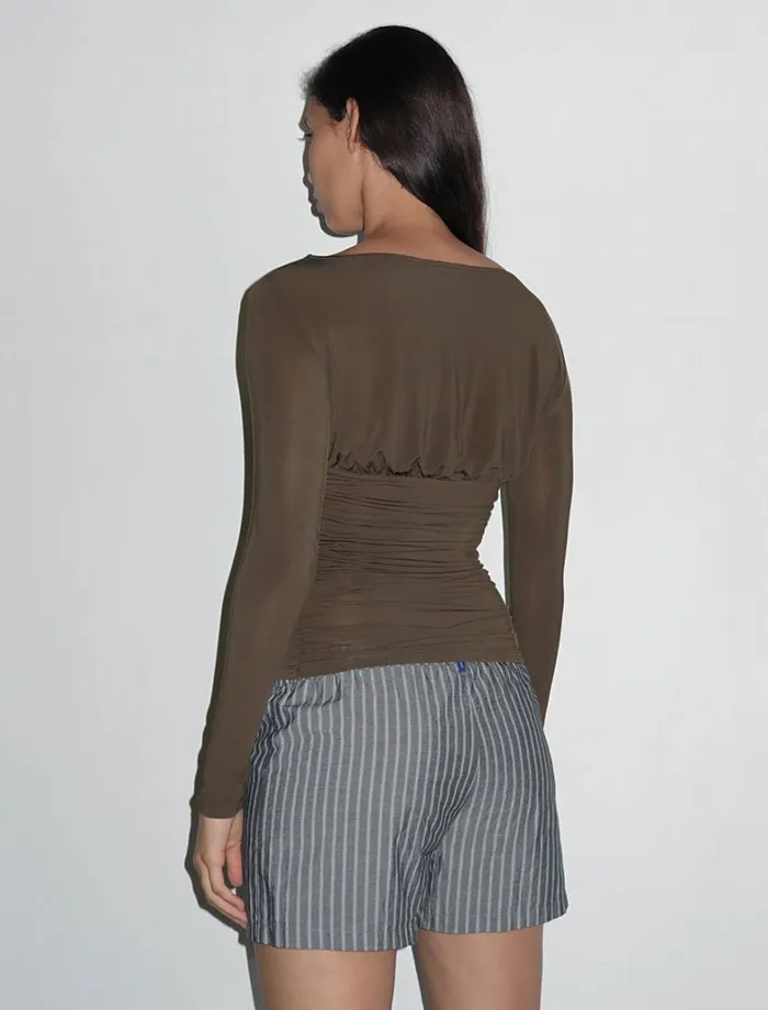 No 1701 Lil Brown Women Paloma Wool Tops
