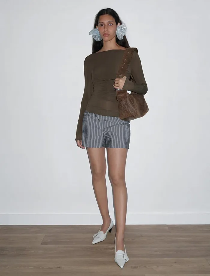 No 1701 Lil Brown Women Paloma Wool Tops