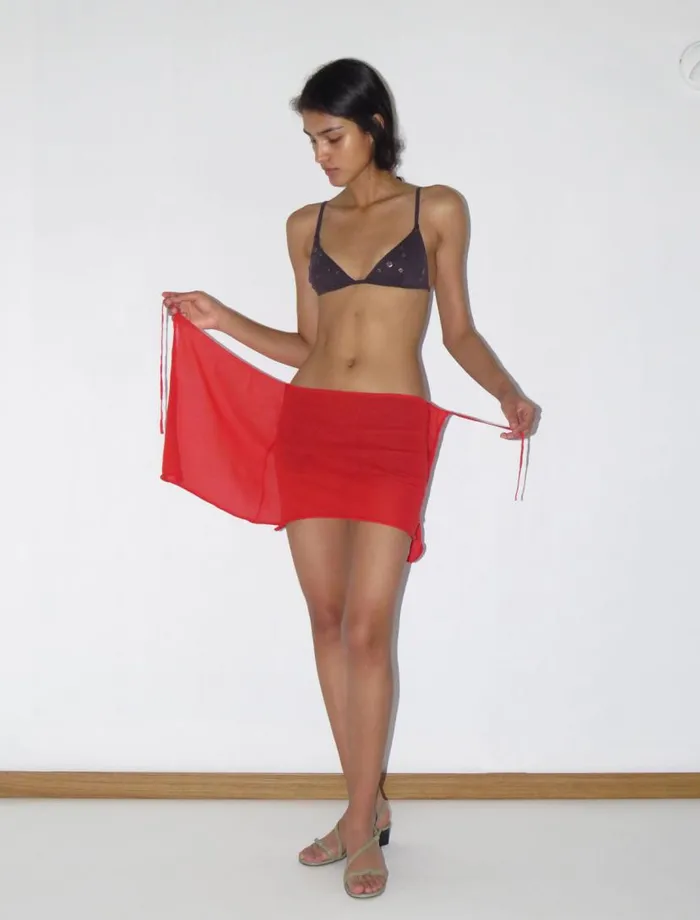No 2121 Blair Red Women Paloma Wool Bottoms