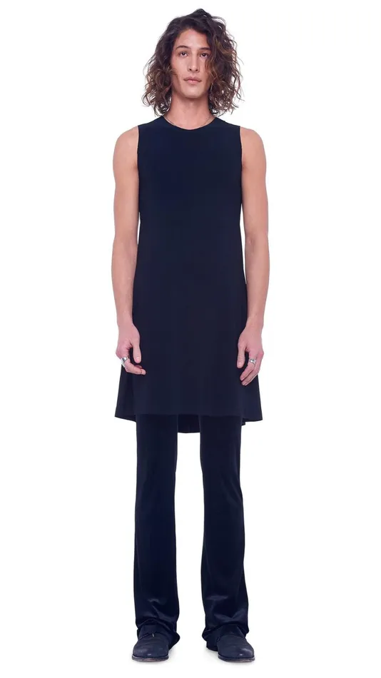 Norma Kamali Dresses SLEEVELESS SWING DRESS Black 8211 Clothing