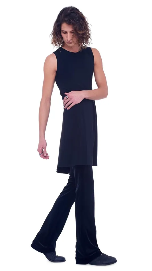 Norma Kamali Dresses SLEEVELESS SWING DRESS Black 8211 Clothing