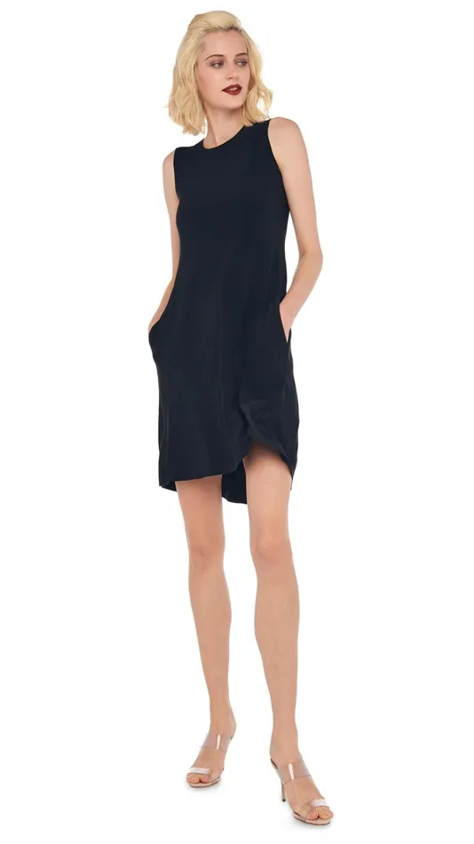Norma Kamali Dresses SLEEVELESS SWING DRESS Black 8211 Clothing