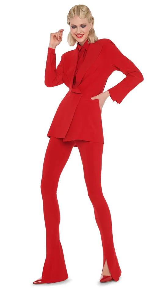 Norma Kamali Jackets CLASSIC DOUBLE BREASTED JACKET Tiger Red 8211 Clothing