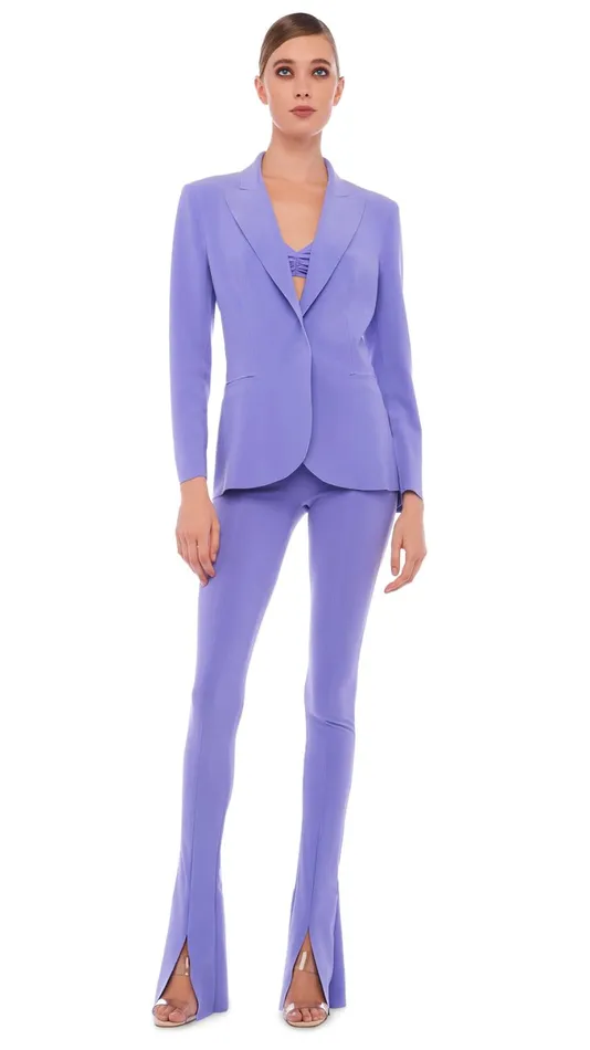 Norma Kamali Jackets CLASSIC SINGLE BREASTED JACKET Lilac 8211 Clothing