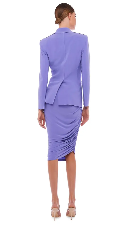 Norma Kamali Jackets CLASSIC SINGLE BREASTED JACKET Lilac 8211 Clothing