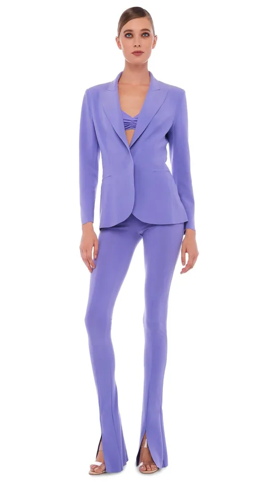 Norma Kamali Jackets CLASSIC SINGLE BREASTED JACKET Lilac 8211 Clothing