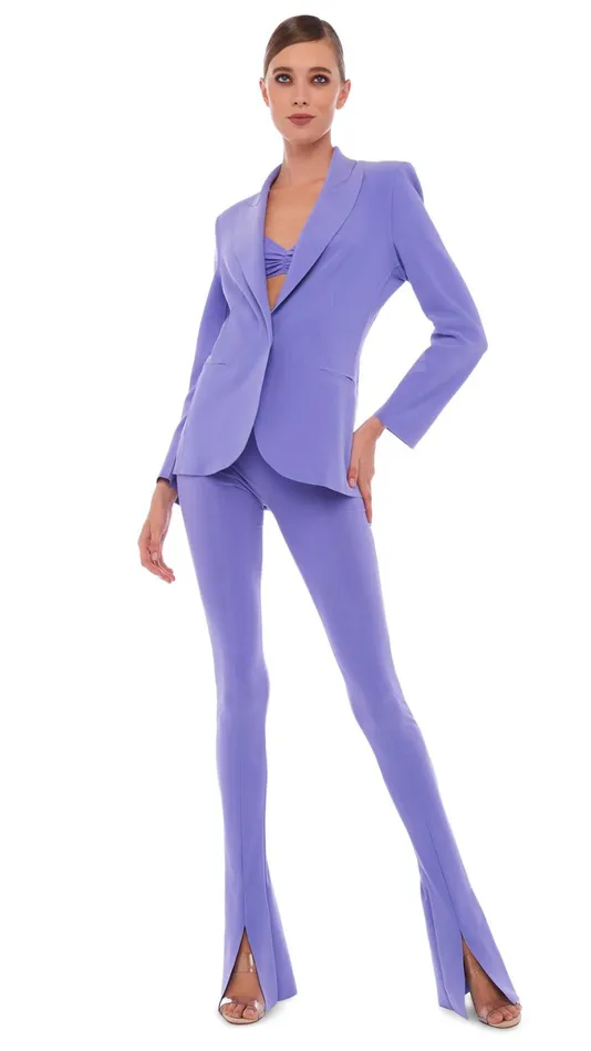 Norma Kamali Jackets CLASSIC SINGLE BREASTED JACKET Lilac 8211 Clothing