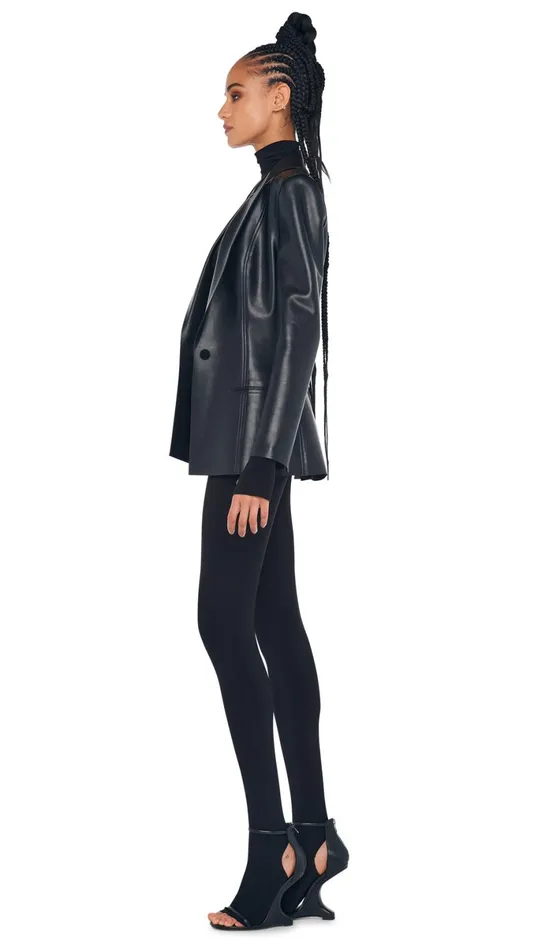 Norma Kamali Jackets SINGLE BREASTED BOY FIT JACKET Black 8211 Clothing