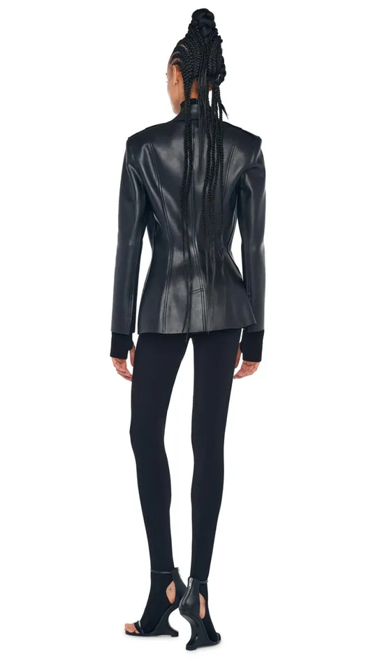 Norma Kamali Jackets SINGLE BREASTED BOY FIT JACKET Black 8211 Clothing