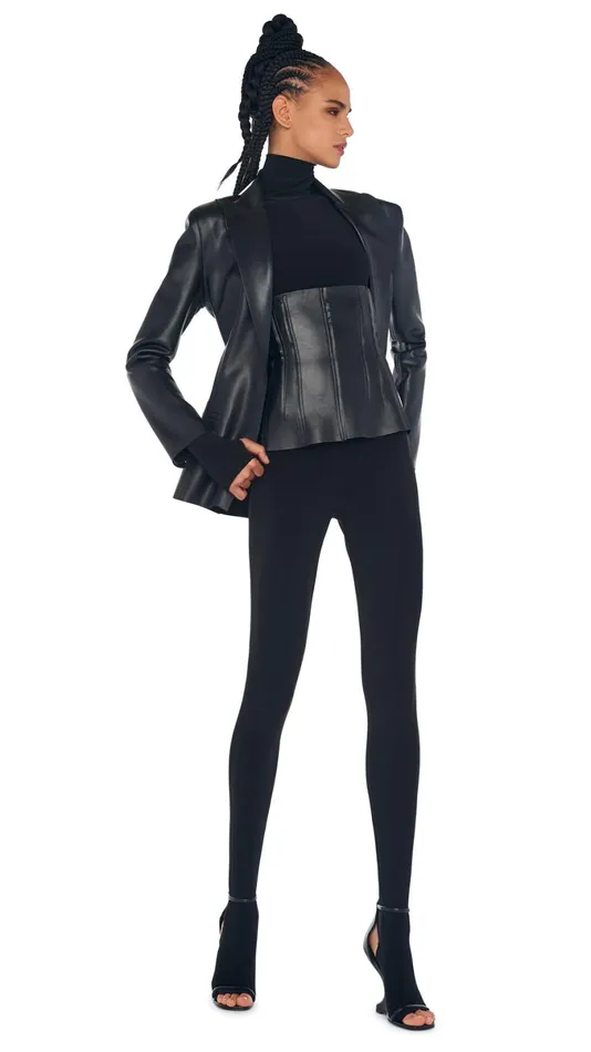 Norma Kamali Jackets SINGLE BREASTED BOY FIT JACKET Black 8211 Clothing
