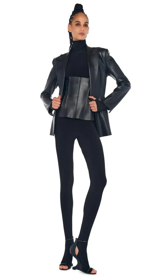 Norma Kamali Jackets SINGLE BREASTED BOY FIT JACKET Black 8211 Clothing