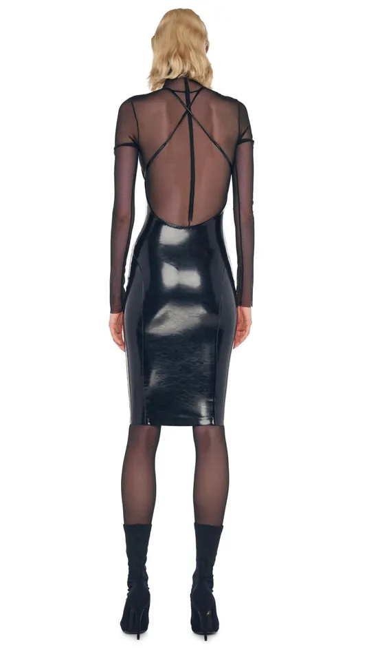 Norma Kamali Jumpsuits LONG SLEEVE TURTLE CATSUIT Black 8211 Clothing