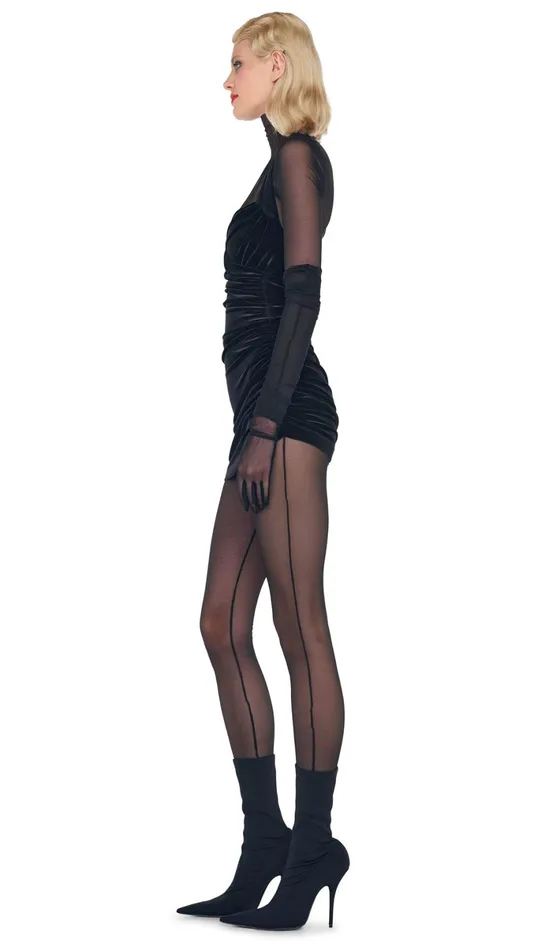 Norma Kamali Jumpsuits LONG SLEEVE TURTLE CATSUIT Black 8211 Clothing