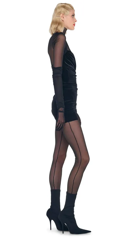 Norma Kamali Jumpsuits LONG SLEEVE TURTLE CATSUIT Black 8211 Clothing