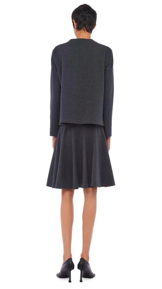 Norma Kamali Tops CROPPED BOYFRIEND CREW TOP Dark Heather Grey 8211 Clothing Norma Kamali Tops CROPPED BOYFRIEND CREW TOP Dark Heather Grey 8211 Clothing