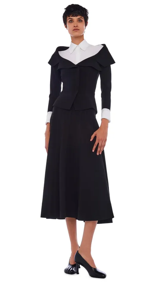 Norma Kamali Tops OFF SHOULDER SB JACKET Black 8211 Clothing