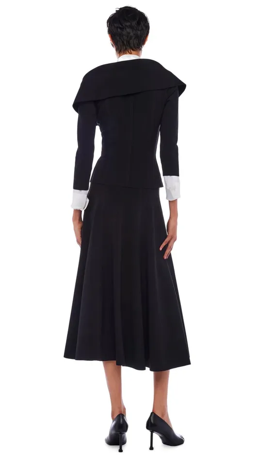 Norma Kamali Tops OFF SHOULDER SB JACKET Black 8211 Clothing