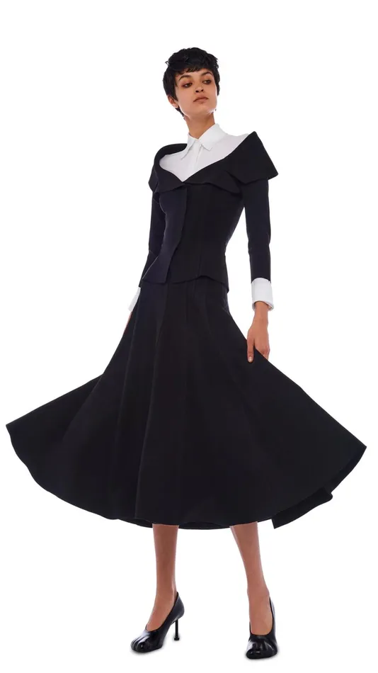 Norma Kamali Tops OFF SHOULDER SB JACKET Black 8211 Clothing