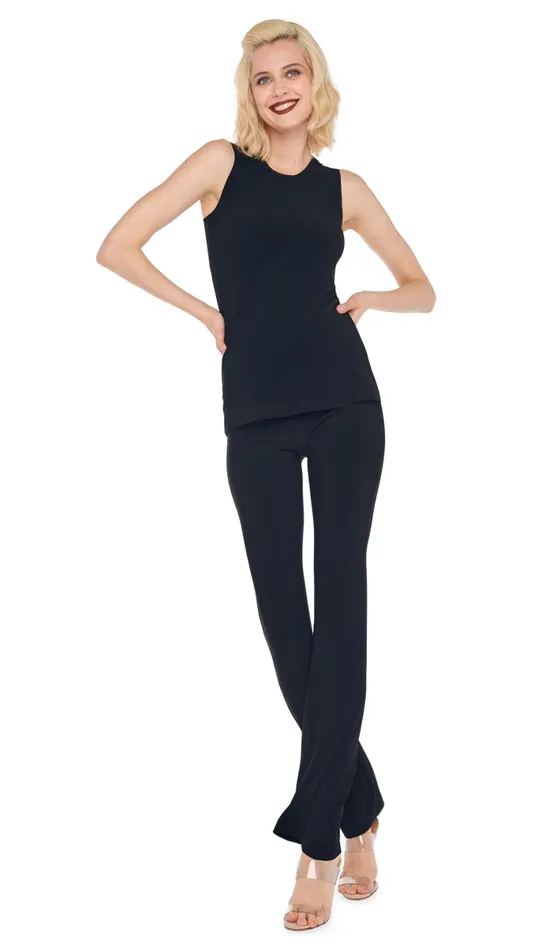 Norma Kamali Tops SLEEVELESS SWING TOP Black 8211 Clothing