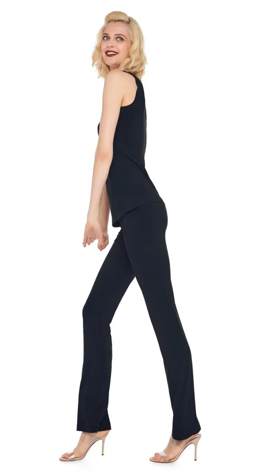 Norma Kamali Tops SLEEVELESS SWING TOP Black 8211 Clothing