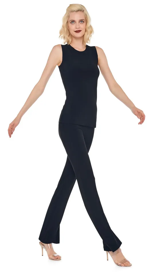 Norma Kamali Tops SLEEVELESS SWING TOP Black 8211 Clothing