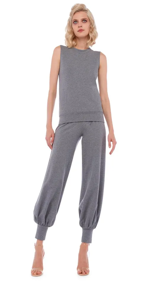 Norma Kamali Tops SLEEVELESS TAILORED TERRY TOP Medium Heather Grey 8211 Clothing Norma Kamali Tops SLEEVELESS TAILORED TERRY TOP Medium Heather Grey 8211 Clothing