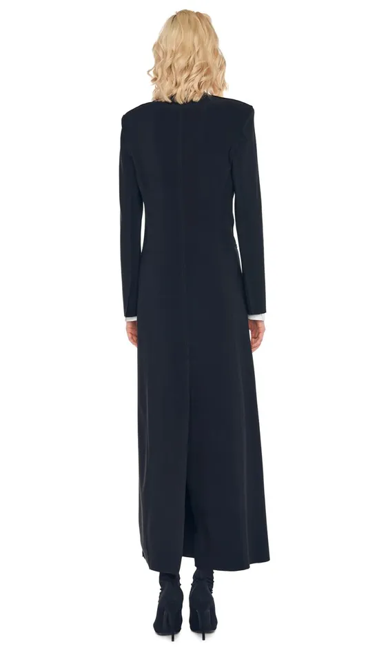 Norma Kamali Wardrobe LEGGING W FOOTIE WO WAISTBAND With SINGLE BREASTED COAT 8211 Clothing Norma Kamali Wardrobe LEGGING W FOOTIE WO WAISTBAND With SINGLE BREASTED COAT 8211 Clothing