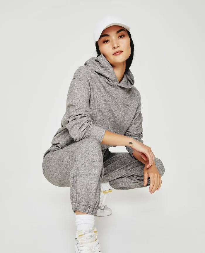 Nova Hoodie Heather Grey Women AG Jeans Sweatshirts Nova Hoodie Heather Grey Women AG Jeans Sweatshirts