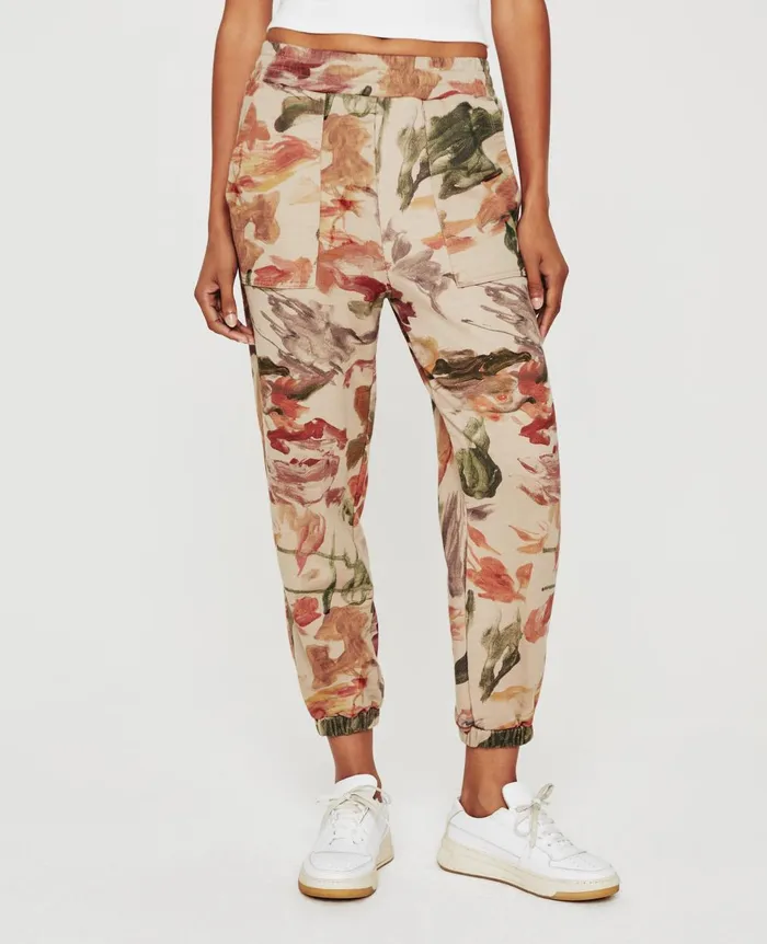 Nova Sweatpant Garden Camo Neutral Multi Women AG Jeans Pants Nova Sweatpant Garden Camo Neutral Multi Women AG Jeans Pants